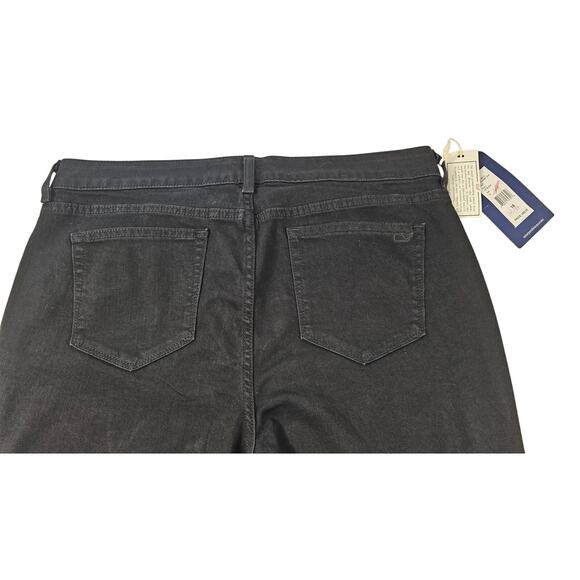 NWT Vineyard Vines Black Skinny Jeans Jet Black sz 16 career casual preppy ankle - Picture 6 of 12